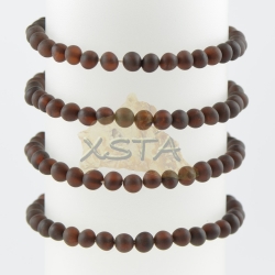 Dark cherry Amber bracelet baroque raw